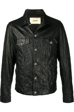 Zadig & Voltaire Base crinkle leather jacket