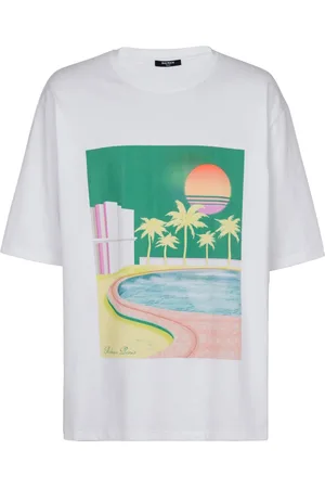 Balmain Graphic-print cotton T-shirt