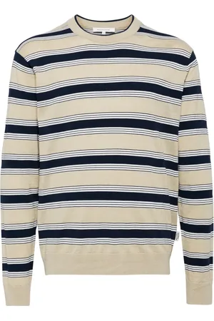 Maison Kitsuné Stripe print cotton blend sweater