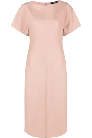 Fabiana Filippi Round-neck short-sleeve dress