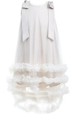 Tulleen Violeta ruffled tulle-overlay dress
