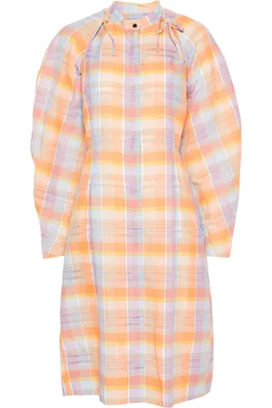 HENRIK VIBSKOV Spam plaid midi dress