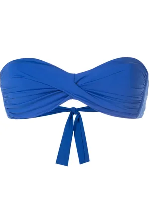 AMIR SLAMA Twist-detail strapless bikini top