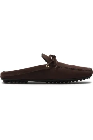 CAR SHOE Lace-up suede slippers