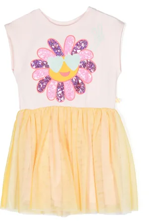 Billieblush Sun-print cotton dress