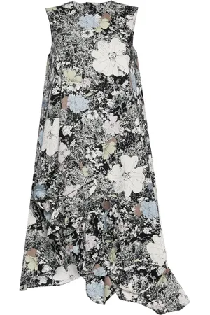 JNBY Floral-print cotton midi dress