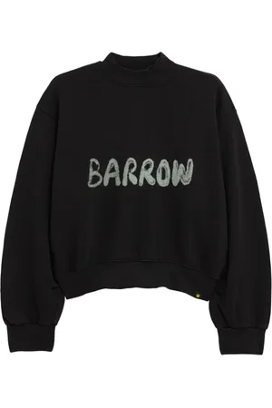 BARROW Logo-print cropped sweatshirt