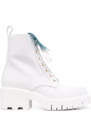 Chiara Ferragni Logo-embossed lace-up boots