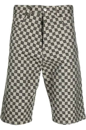 MISBHV Monogram-print cotton-blend shorts