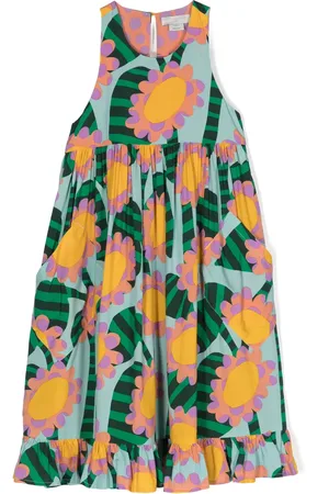 Stella McCartney Graphic Flower sleeveless dress