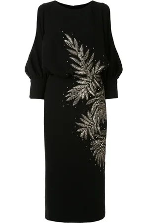 Saiid Kobeisy Open-shoulder embroidered dress