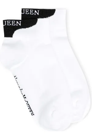Alexander McQueen Logo-embroidered socks