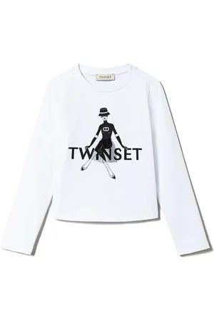 Twin-Set Glitter logo-print t-shirt