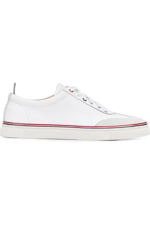 Thom Browne Low-top calfskin sneakers
