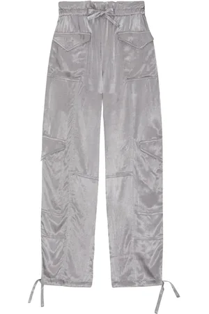 Ganni High-waist tapered-leg trousers