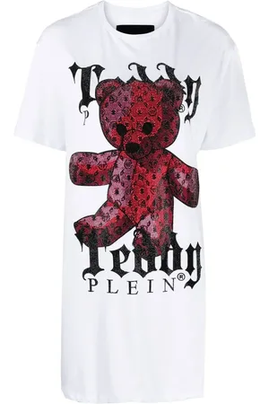 Philipp Plein Teddy Plein crystal-embellished T-shirt dress