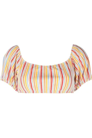 Lemlem Mokati stripe-print bra