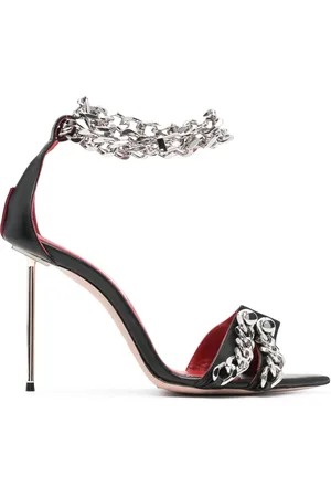 HARDOT 100mm chain-link embellished sandals