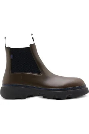 Burberry Panelled leather ankle boots