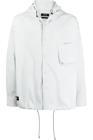 FIVE CM Logo-patch hooded jacket