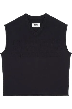 Maison Margiela Numbers-motif V-neck vest