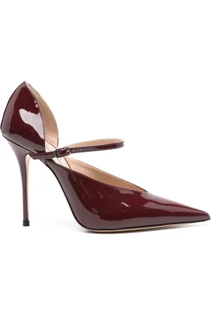 Casadei 100mm Scarlet Jolly leather pumps