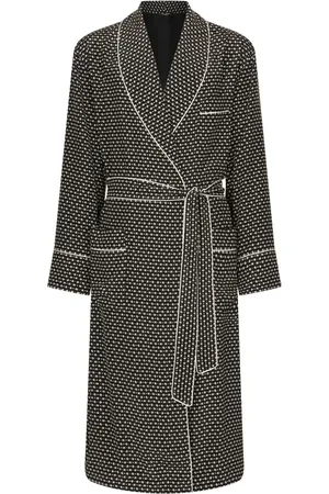 Dolce & Gabbana Logo-print silk robe