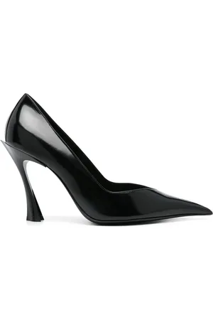MUGLER 90mm classic leather fang pumps
