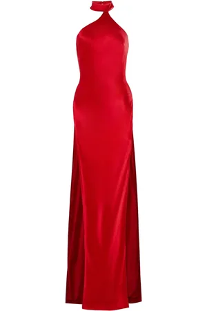 Retrofete Jagger satin-finish maxi dress