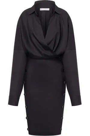 Serafini Long-sleeved wrap dress