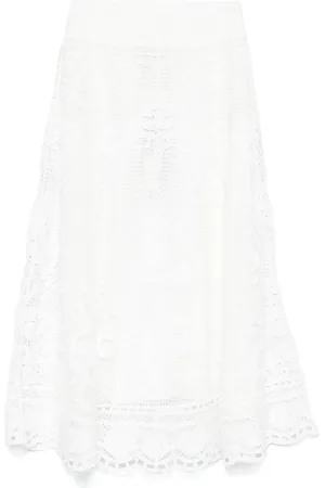 Farm Rio Broderie-anglaise maxi skirt