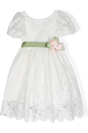 MONNALISA Layered guipure-lace dress