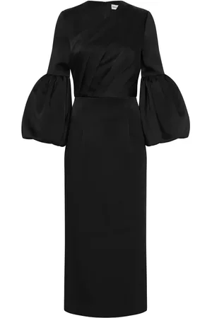 Rebecca Vallance Augustine puff-sleeve midi dress