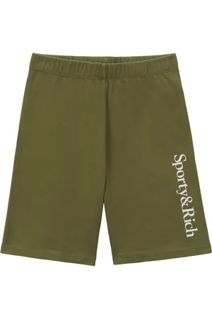 Sporty & Rich Serif logo-print shorts