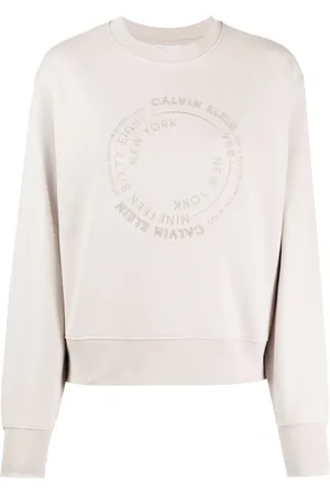 Calvin Klein Logo-embroidered cotton sweatshirt