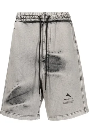 MAUNA KEA Stonewashed logo-print shorts