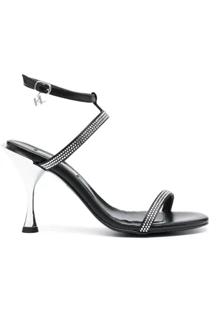 Karl Lagerfeld Rhinestone-embellished leather sandals
