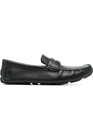 Coach Logo-plaque leather loafers