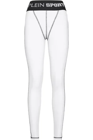 Philipp Plein Logo-waistband high-waist leggings