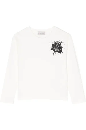 Moncler Paint splatter logo-detail sweatshirt