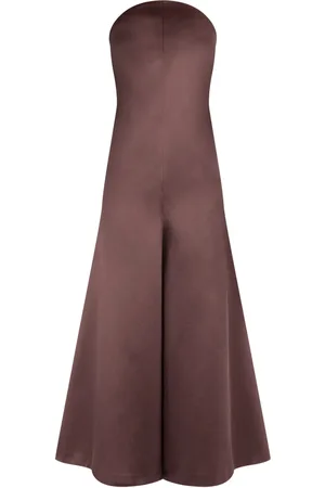 Serafini Strapless satin jumpsuit