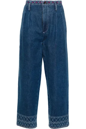 BODE Murray high-rise straight-leg jeans