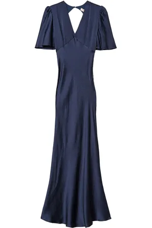 Twin-Set Hammered satin maxi dress