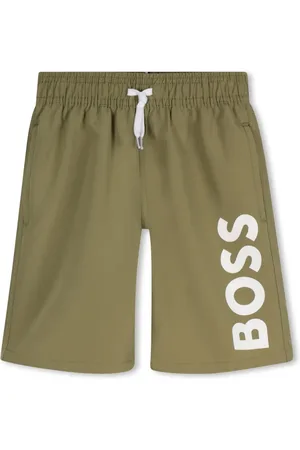 HUGO BOSS Logo-print swim shorts