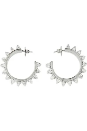 Amina Muaddi Karma hoop earrings