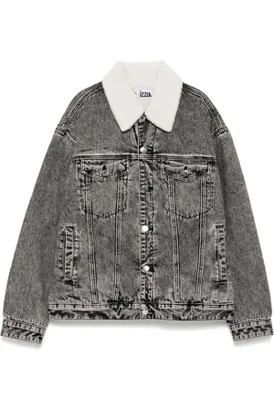 Izzue Denim fleece collar jacket