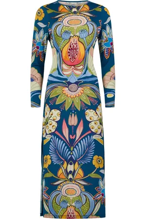 Marie Oliver Vaughn floral-print long-sleeve dress