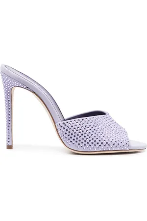 PARIS TEXAS 110mm crystal embellished leather sandals