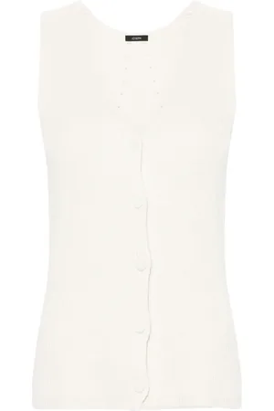 Joseph Ribbed linen-blend vest