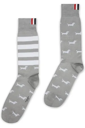 Thom Browne Printed-motif socks